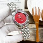 Rolex Datejust Replica Ladies Watch Red Face Presidential Band 31MM
